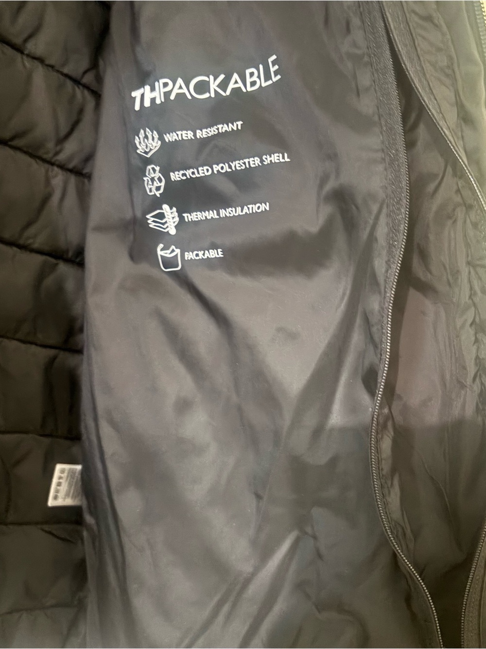 London Fog Packable Water-Reshhsistant Jacket - Black